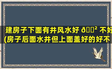 建房子下面有井风水好 🌲 不好(房子后面水井但上面盖好的好不好)